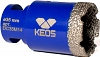 Коронка алмазная по керамограниту Keos Professional Vacuum Brazed M14 35 мм