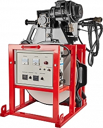 Нагреватель, торцеватель, электрощит в боксе гидравлического стыкового сварочного аппарата для пнд труб Gas Fusion Red-1200